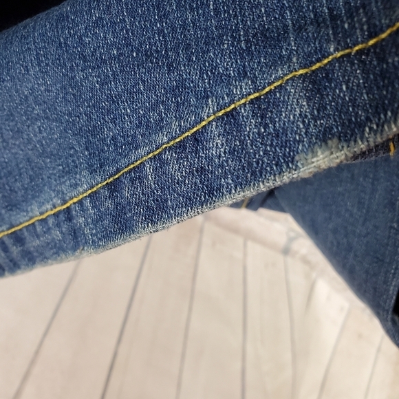 Vintage 90s Wide Leg Jeans 38W x 32L Hip Hop Y2K Streetwear - Picture 15 of 16